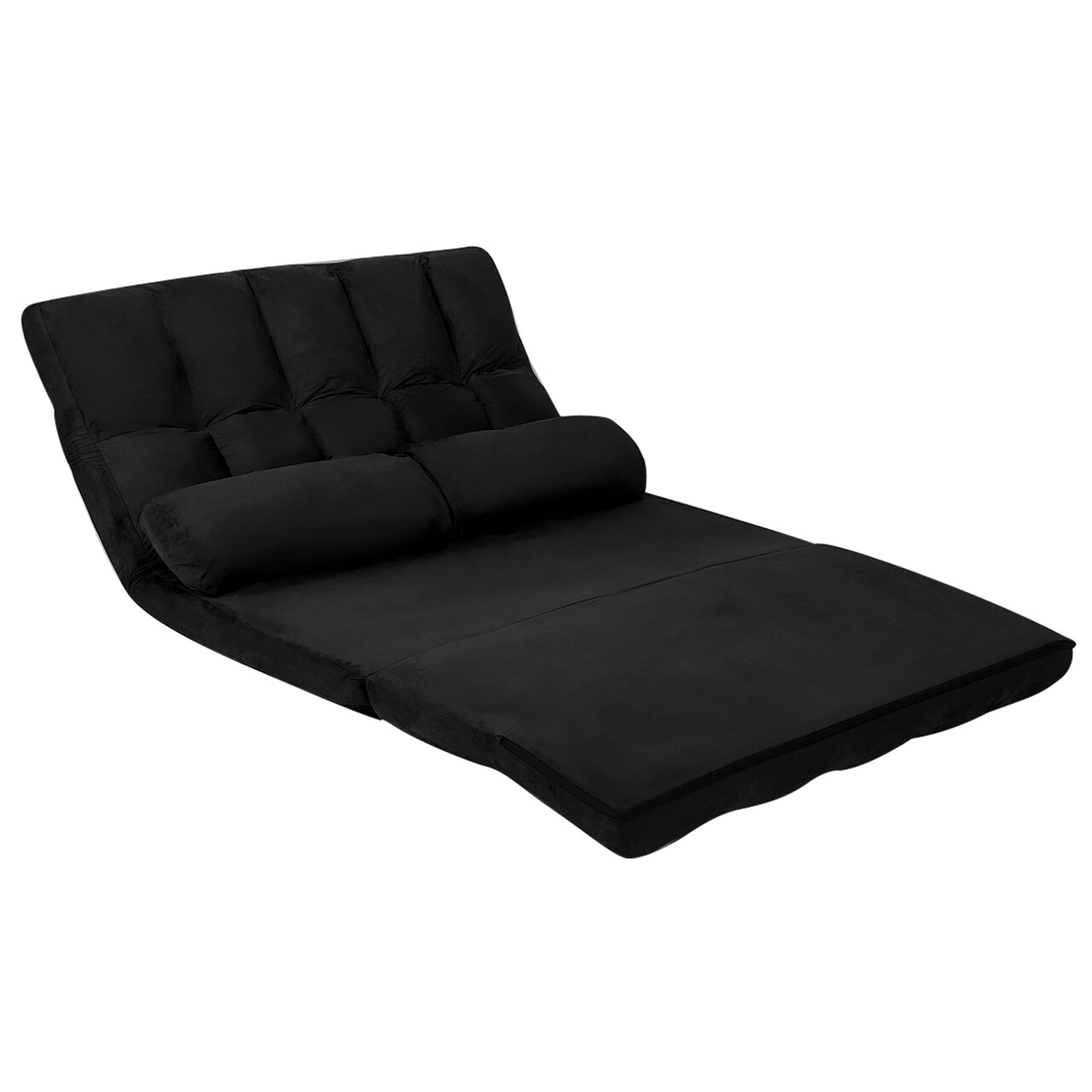 6-Position Foldable Floor Sofa Bed with Detachable Cloth Cover